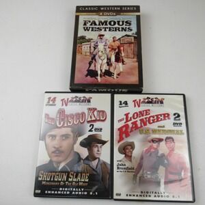 Famous Westerns Classic Western Series DVDs The‎ Lone Ranger Cisco Kid Shotgun